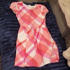 Gymboree Pink and White Plaid Dress